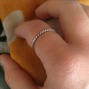 Sterling Silver Antique Braided Band Ring Jewelry NEW